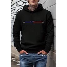 Paris Ön Baskılı Pamuklu Erkek Sweatshirt 001
