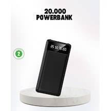 Çoklu Güvenlik Korumalı 20.000 Mah Powerbank Fener Özellikli Çok Renkli