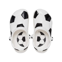210023-103 Crocs Classic Soccer Ball Clog T Çocuk Terlik Beyaz 210023-103 Beyaz Siyah