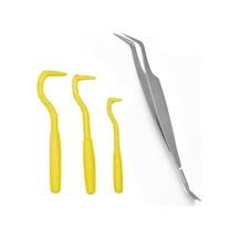 Geeksen Evcil Hayvaneniz İçin Çift Uçlu Çelik Kenevir + 3 Adet Plastik Kenevir, Kenevir Ve Pire Kaldırma Seti - Sağlıklı Ve Kolay Kullanim