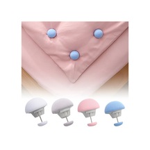 6 Adet Pembe-iskandinav Kapakları Klip Standı Elbise Klipsi 4/6 Adet Battaniye Raptiye Mandal Mantar Yorgan Tutucu Klipler Levha Yatak İçin Kaymaz