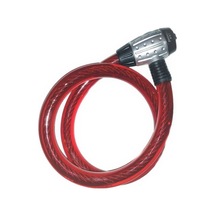 Hsgl Motosiklet Bisiklet Anahtarlı Halat Kilit 25x150 Siyah - Fuşya