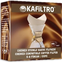 Kafiltro Chemex 5-8 Fincan Uyumlu Filtre Kahve Kağıdı 100'lü
