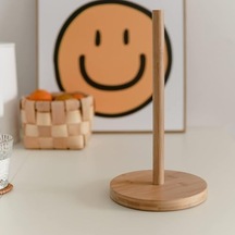 Bambu 12 Cm Yuvarlak Havlu Peçetelik -