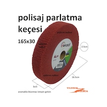Cila Keçesi Gümüş Sarı Parlatıcı 165Lik Polisaj Kırmızı Mop