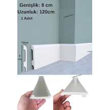 8cmx120cm Munut Pvc Süpürgelik Suya Neme Dayanıklı Pvc Parke Seramik Salon Mutfak Süpürgeliği