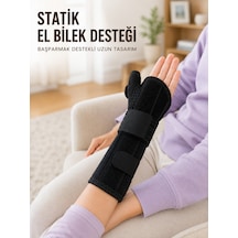 Başparmak Destekli El Bilek Ateli Metal Destekli Statik Bileklik Ayarlanabilir - Lisinya