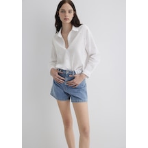 Mavi - Dokulu Ekru Gömlek 1210839-70057 Ekru