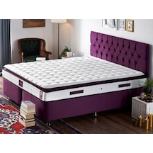 Nironyatak Niron Purple Yatak Seti 160X200 Cm Çift Kişilik Yatak Baza Başlık