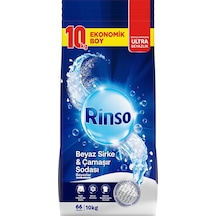 Rinso Beyaz Sirke Ve Çamaşır Sodası Beyazlar İçin Toz Deterjan 10 Kg 3 Adet