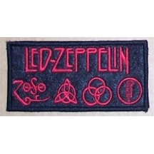 Zepplin Giyim Led Zeppelin Patch Yama Siyah