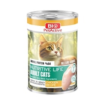 Bio Petactive Nutritive Life Tavuklu Kedi Konservesi 400 Gr