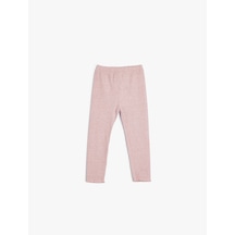 Koton Basic Tayt Beli Lastikli Yumuşak Dokulu Pembe 5wmg40006ak Gül