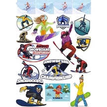 Kış Temalı Sticker Set 2 28 Parça Telefon, Tablet, Defter, Laptop Sticker