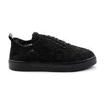 Bambi Siyah Hakiki Deri Kadın Sneaker K01331999916 Siyah