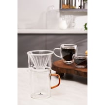 Karaca Draco Borosilikat Cam Kahve Demleme Ekipmanı 450 Ml Orange