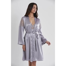 Pierre Cardin Kadın Gecelık 6955 Saten Kaplı 6lı Set 001