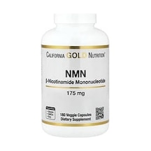 California Gold Nutrition, Nmn, 175 Mg, 180 Veggie Capsules Aromasız