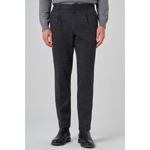 Morven Erkek Siyah Polyester Trend Desenli Slim Fit Pantolon 26ks003002001 Siyah