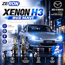 Mazda Miata Xenon H3 Buz Mavi Led Far Ampulü 12v 2 Adet Yüksek Aydınlatma Kolay Montaj