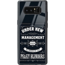 Samsung Uyumlu Note 8 Peaky Blinders Management Tasarımlı Glossy Telefon Kılıfı Çok Renkli