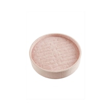 Flzdgnkr Yuvarlak Ahşap Anfora Kumaş Kelepçe Bileklik 20 Cm-pembe Çok Renkli