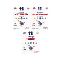 Limit 2027 11. Sınıf Matematik + Türk Dili Ve Edebiyatı + Tarih Soru Bankası Seti 3 Kitap Maarif Model