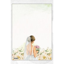 A5 Aşk Bloknot Çizgisiz Defter - 50 Yaprak - Memopad - Notepad - Not Defteri - Not Kağıdı - 1611 Çok Renkli