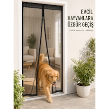 Mıknatıslı File Kapı Sinekliği Balkon Bahçe Teras Ve Mutfak İçin Pratik Kullanım - Lisinya