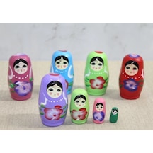 4'lü Ahşap Matruşka Alk3814 -