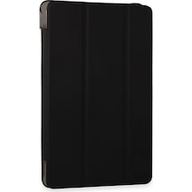 Samsung Galaxy Uyumlu Tab A9 Kılıf Tablet Smart Kılıf - Siyah Kapaklı Kılıf