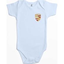 Zepplin Giyim Porsche Logo Mavi Bebek Body Zıbın