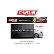 Seria 1200 Süper Koyu Siyah Çizilmez Cam Filmi 4 Numara 50 Cm X 6 Metre