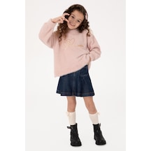U.s. Polo Assn. Kız Çocuk Pudra Kazak /triko 50315771-vr042 Pudra