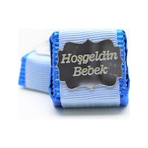 Dark Brown Bebek Çikolatası 48 Adet Hoşgeldin Erkek Bebek Katkısız ve Doğal Sütlü Bitter Çikolata