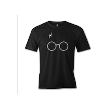 Blackjack Giyim Blackjackgiyim Harry Potter - Scar Siyah Erkek Tshirt Siyah