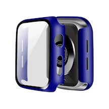 Newface - 27 - Apple Watch Uyumlu 40mm Camlı Kasa Ekran Koruyucu - Novapazr - - Lacivert
