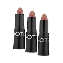 Cosmetics Mattemoist Lipstick 312 Happy Tan Mat Bitişli Ruj - Nude 3 Paketi Abanoz