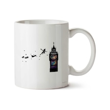 Peter Pan The Second Star İki Tarafı Baskılı Kupa Bardak Çok Renkli