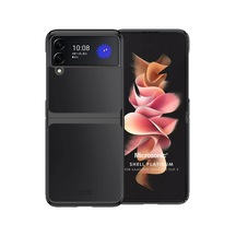 Samsung Galaxy Z Flip 4 İçin Kılıf Shell Platinum Siyah Galaxy Z Flip 4 İle Uyumlu Kılıf - Siyah
