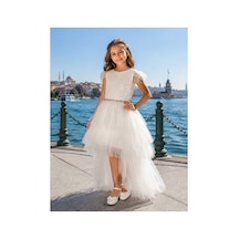 Lindissima Çıkarılabilir Kuyruklu Kız Çocuk Abiye, Nikah & Düğün , Mezuniyet, Doğum Günü Elbisesi Çok Renkli
