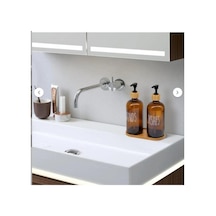 Buççin Online Mağaza 2 Li Amber Bambu Standlı Hands&dishes Sıvı Sabunluk Seti Kahverengi Çok Renkli