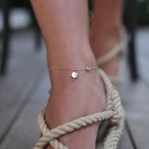 Üç Boyutlu Yonca Halhal Çok Renkli