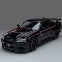 Nissan Skyline Gt-r R34 Nismo Edition Siyah 1/24 Araba Diecast Model