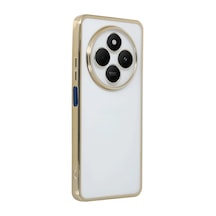 Xiaomi Redmi 14c Uyumlu Kılıf Lensli Silikon - Gold