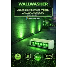Alles 20 Cm 6 Watt Yeşil Wallwasher 220v Yeşil