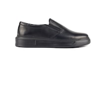 River World Siyah Renkte Erkek Ayakkabısı Siyah Taban Hakiki Deri Spor Sneaker Int 001
