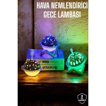 Mey İthalat Hava Nemlendirici Masa Ve Gece Lambası Usb Projeksiyon Aromaterapi Çok Renkli