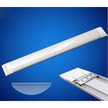 10 Adet Beyaz Led Bant Armatür 60 Cm 18 Watt Beyaz