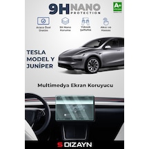 S-dizayn Tesla Model Y Jüniper 15 İnç 9h Nano Multimedya Ekran Koruyucu Parlak 2025 Üzeri A+ Kalite